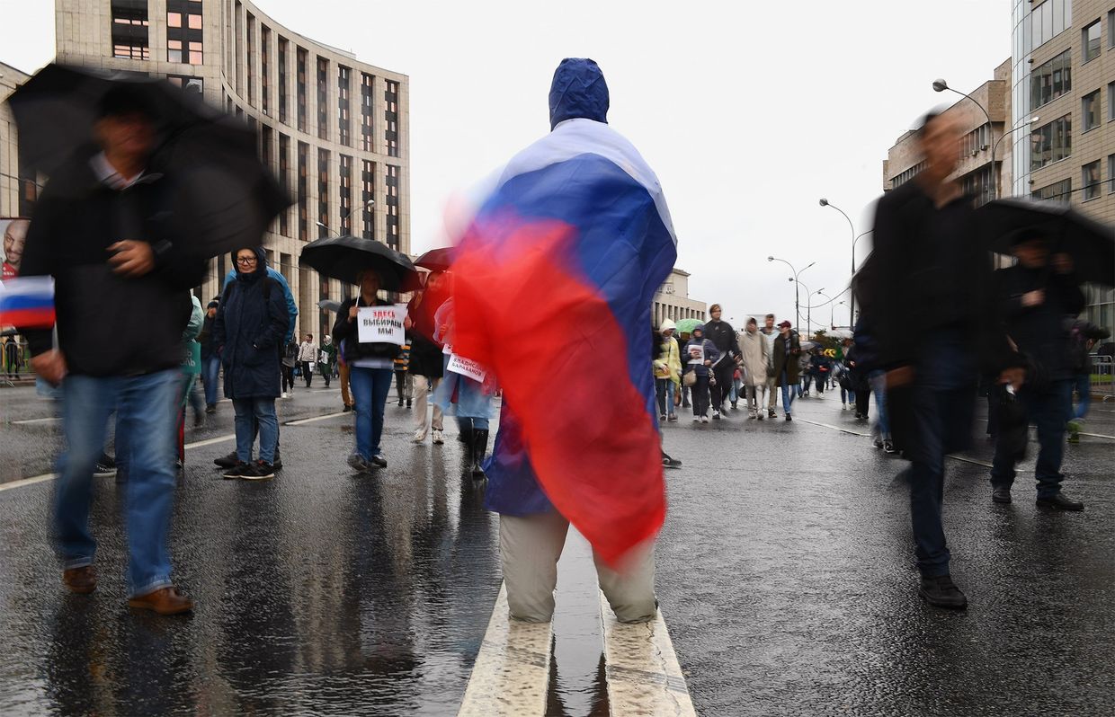 Акция в поддержку незарегистрированных кандидатов в Мосгордуму