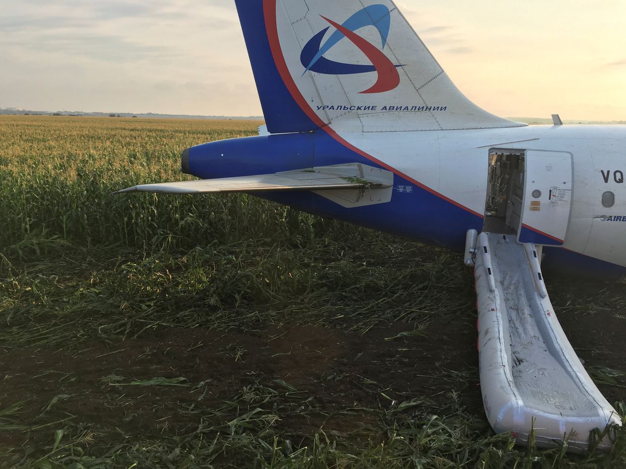 Пассажирский самолёт совершил аварийную посадку в Подмосковье