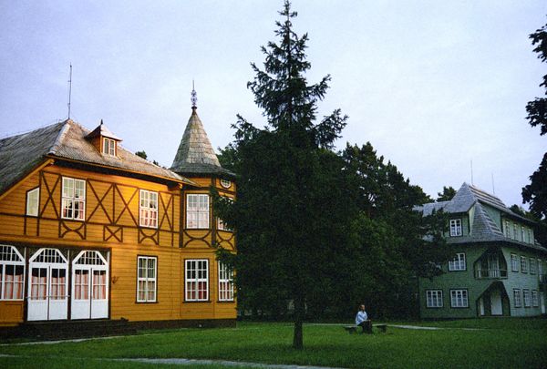 Улица Мицкевича в городе Паланге. Литовская Республика.