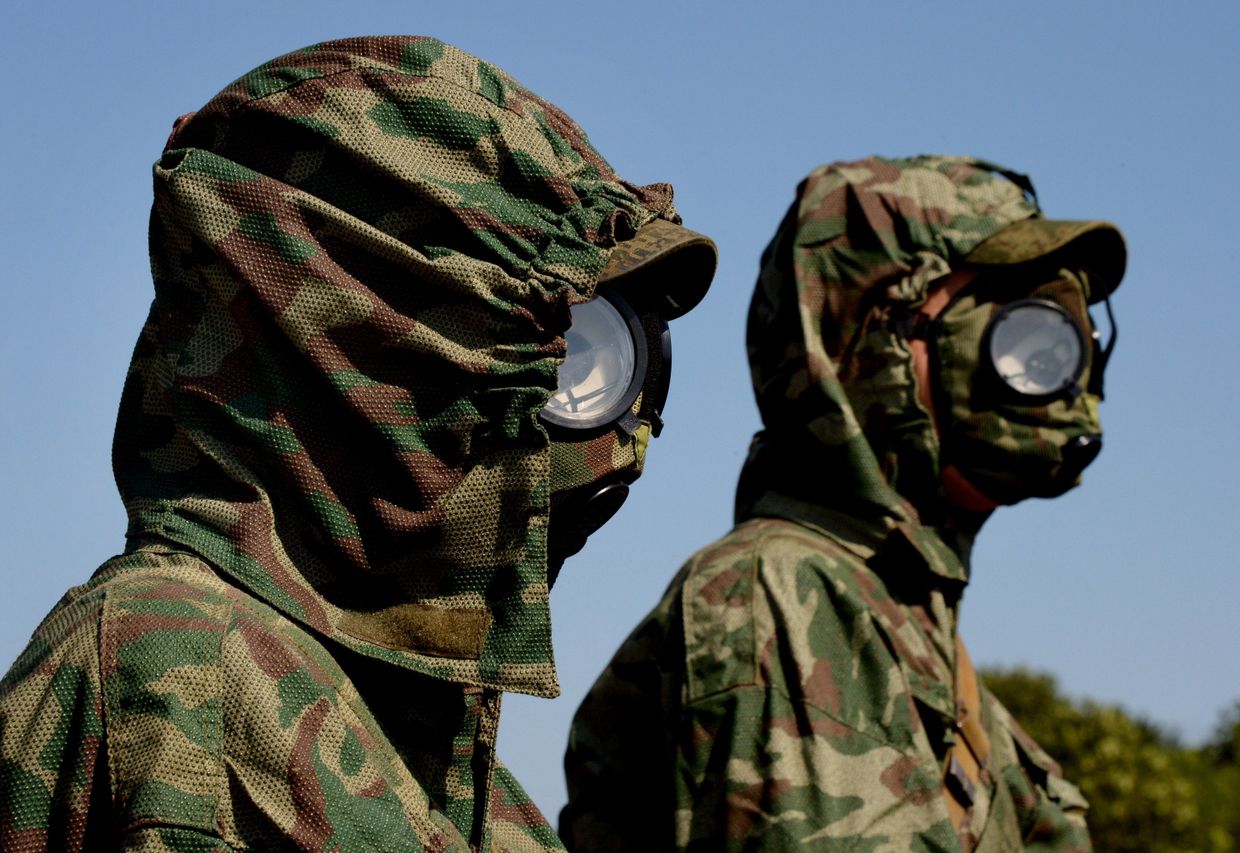 Военнослужащие специальных войск РХБЗ