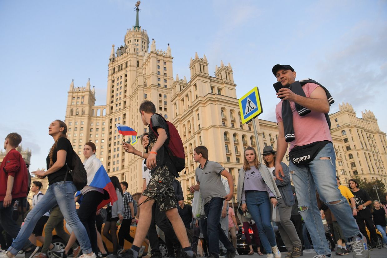 Несанкционированная  акция в поддержку незарегистрированных кандидатов в Мосгордуму
