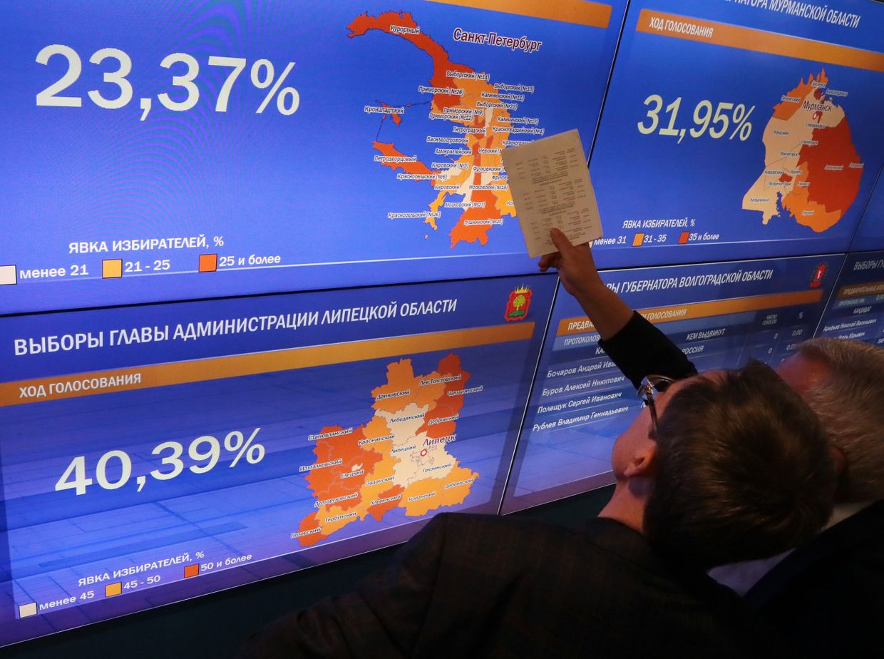 Работа информационного центра ЦИК РФ