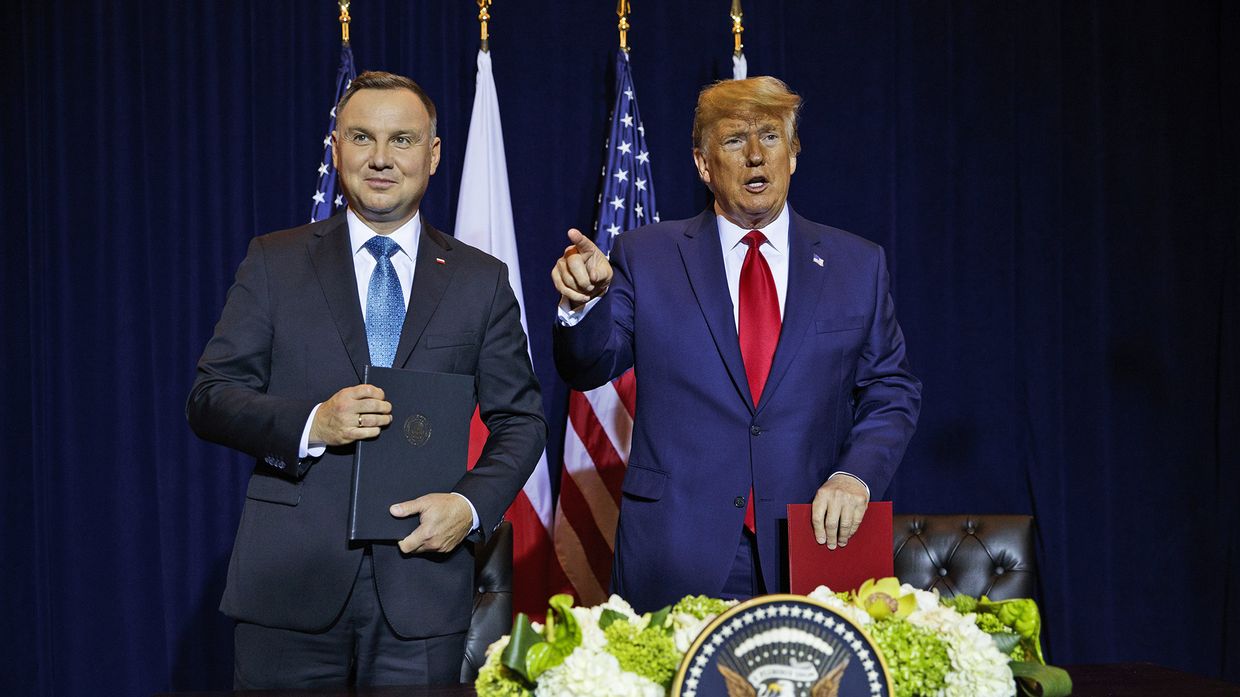 Президент США Дональд Трамп и президент Польши Анджей Дуда