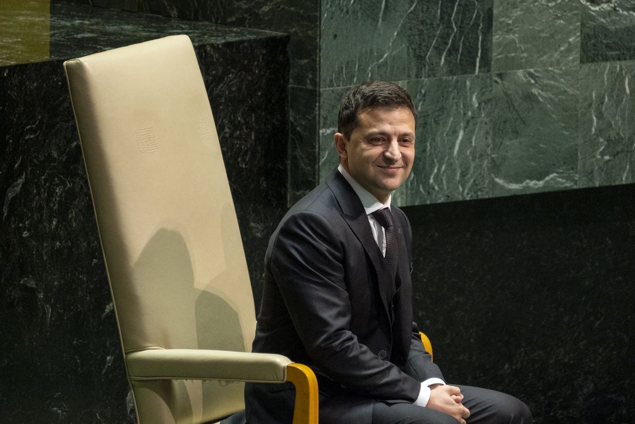 Президент Украины Владимир Зеленский на 74-й сессии Генеральной Ассамблеи ООН
