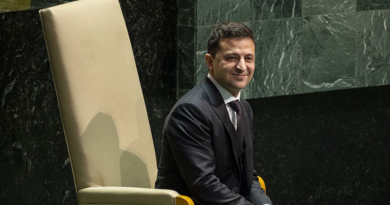Президент Украины Владимир Зеленский на 74-й сессии Генеральной Ассамблеи ООН