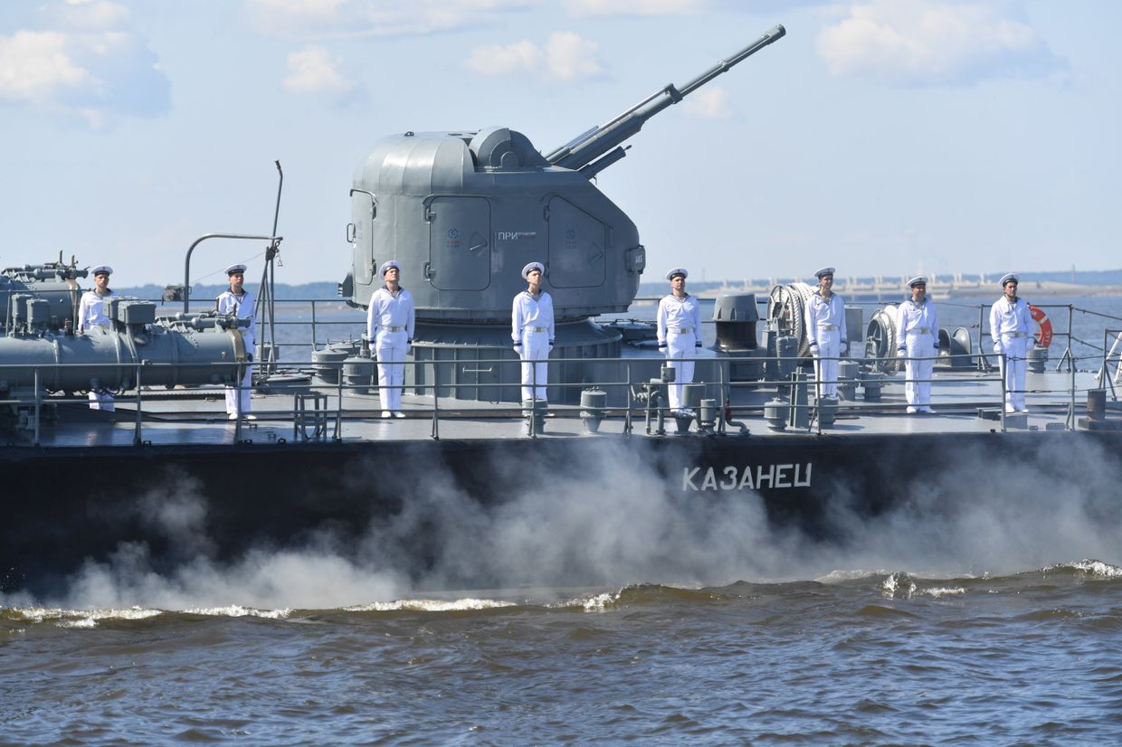 Репетиция парада в честь Дня ВМФ России