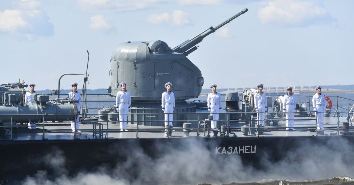Репетиция парада в честь Дня ВМФ России