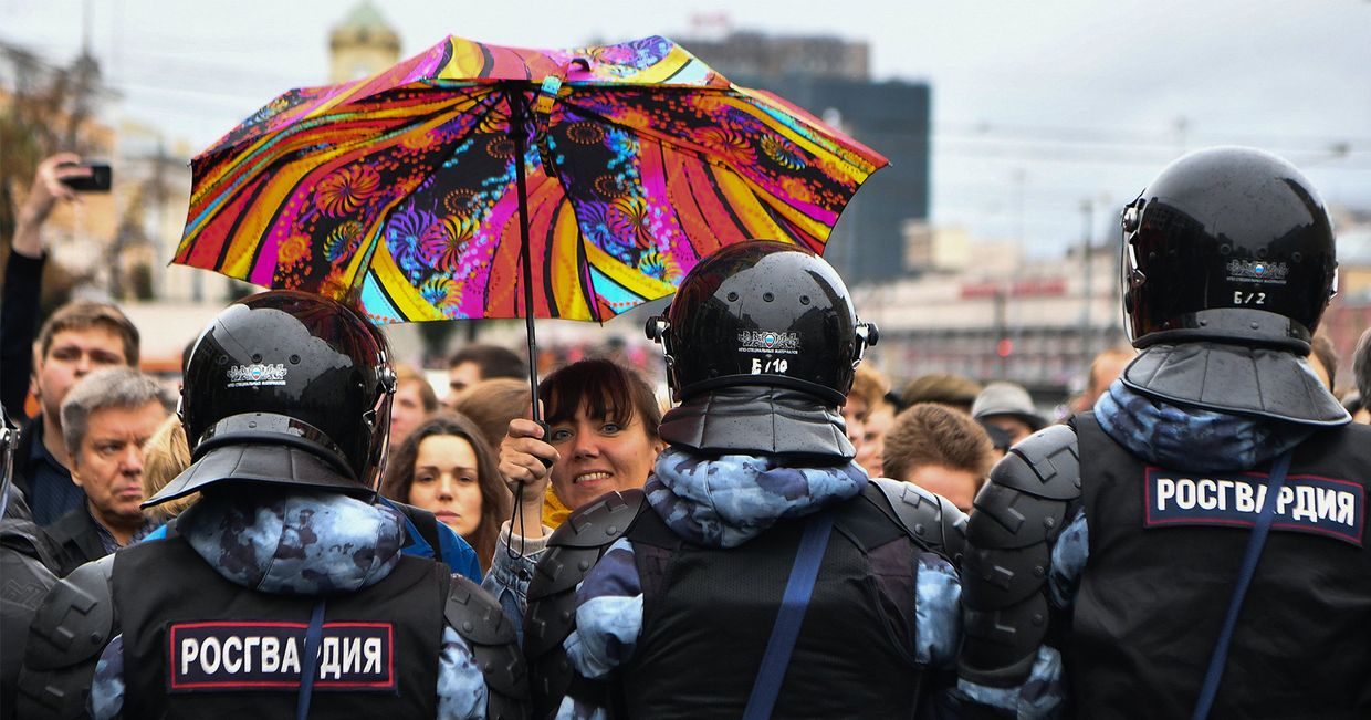 Акция в поддержку незарегистрированных кандидатов в Мосгордуму