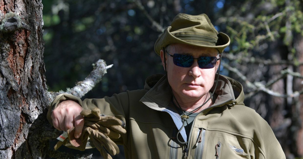 Отдых президента РФ В. Путина в Сибири