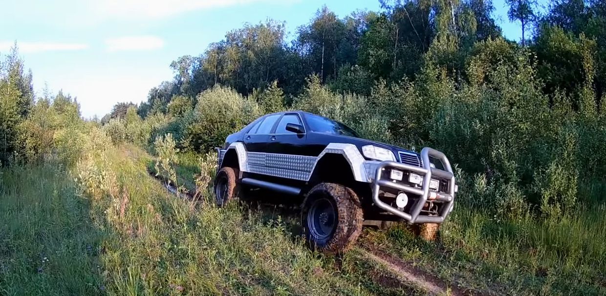 600-ый Мерседес на базе ГАЗ-66. Тест драйв!