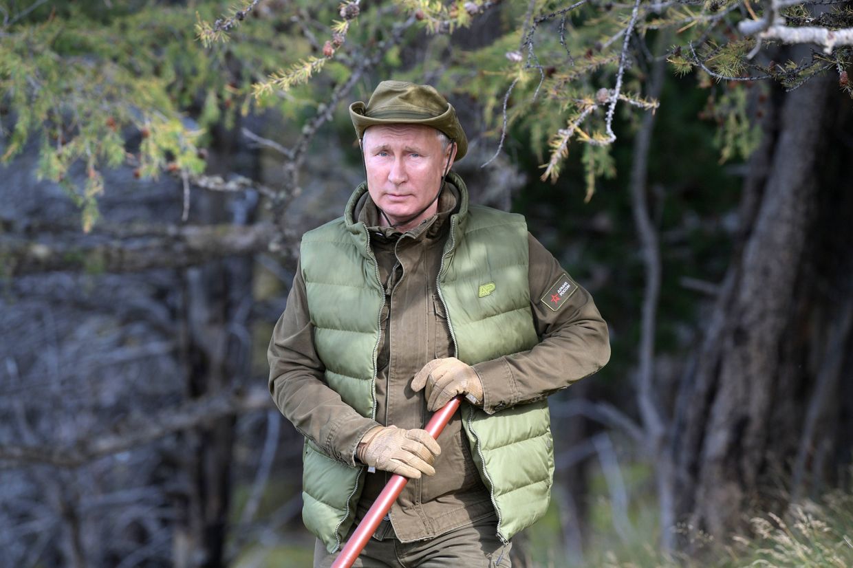 Отдых президента РФ В. Путина в Сибири