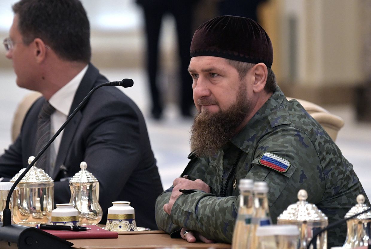 Глава Чеченской Республики Рамзан Кадыров на российско-эмиратских переговорах