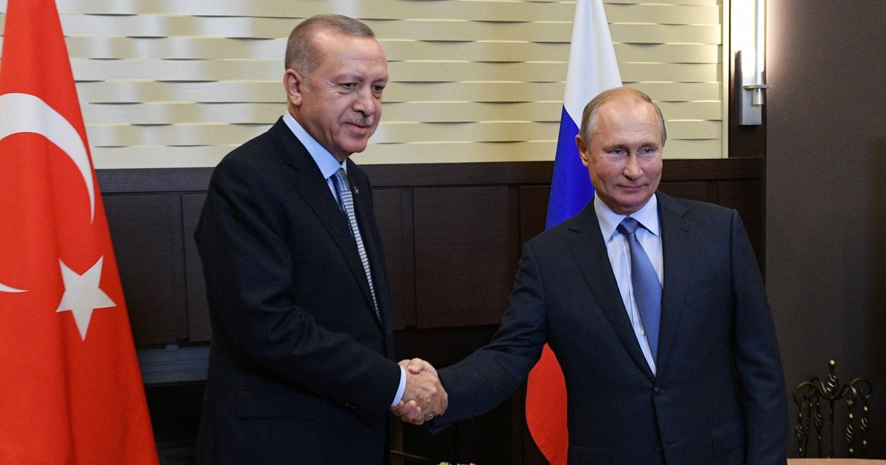Президент РФ В. Путин встретился с президентом Турции Р. Т. Эрдоганом Президент РФ В. Путин встретился с президентом Турции Р. Т. Эрдоганом