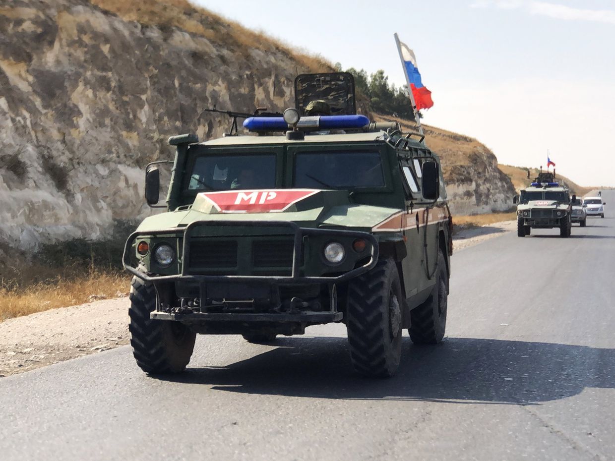 Военная полиция РФ на северо-востоке провинции Алеппо в Сирии
