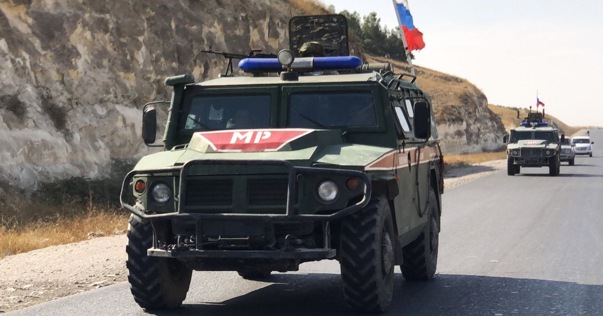 Военная полиция РФ на северо-востоке провинции Алеппо в Сирии