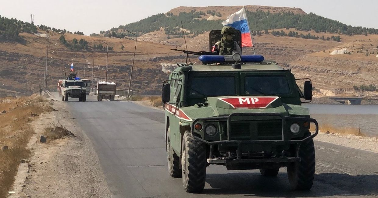Военная полиция РФ на северо-востоке провинции Алеппо в Сирии Военная полиция РФ на северо-востоке провинции Алеппо в Сирии
