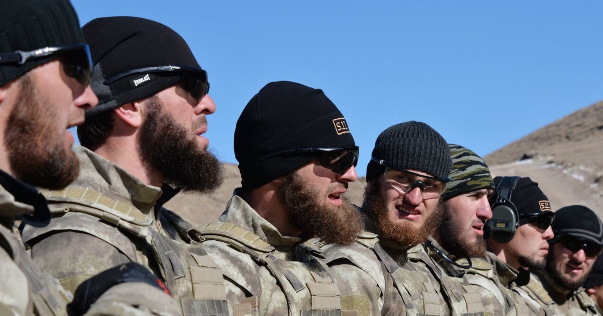 Военные учения в Чеченской Республике