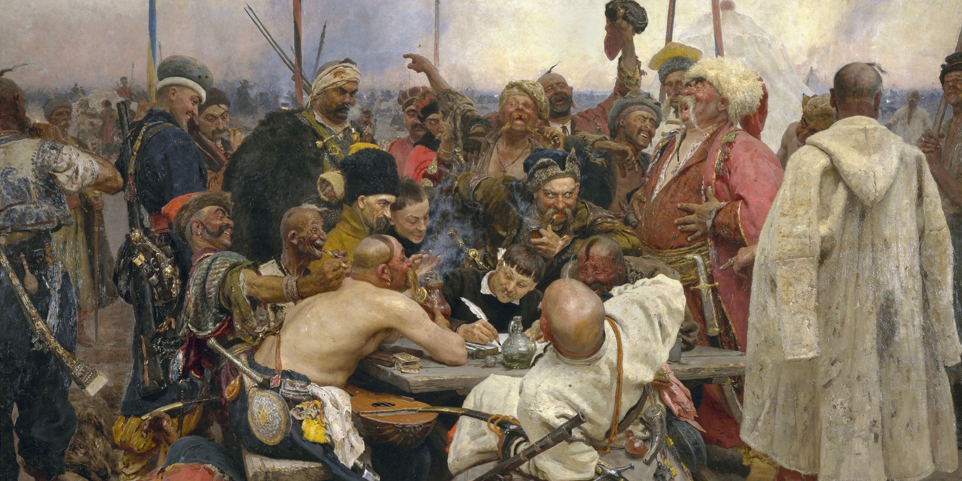 Илья Репин, «Запорожцы пишут письмо турецкому султану» - ИноСМИ, 1920, 11.08.2022