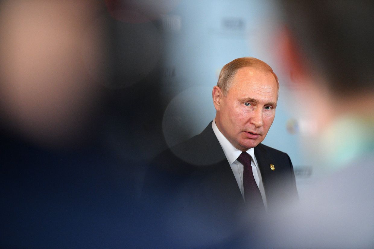 Президент РФ В. Путин на саммите БРИКС в Бразилии