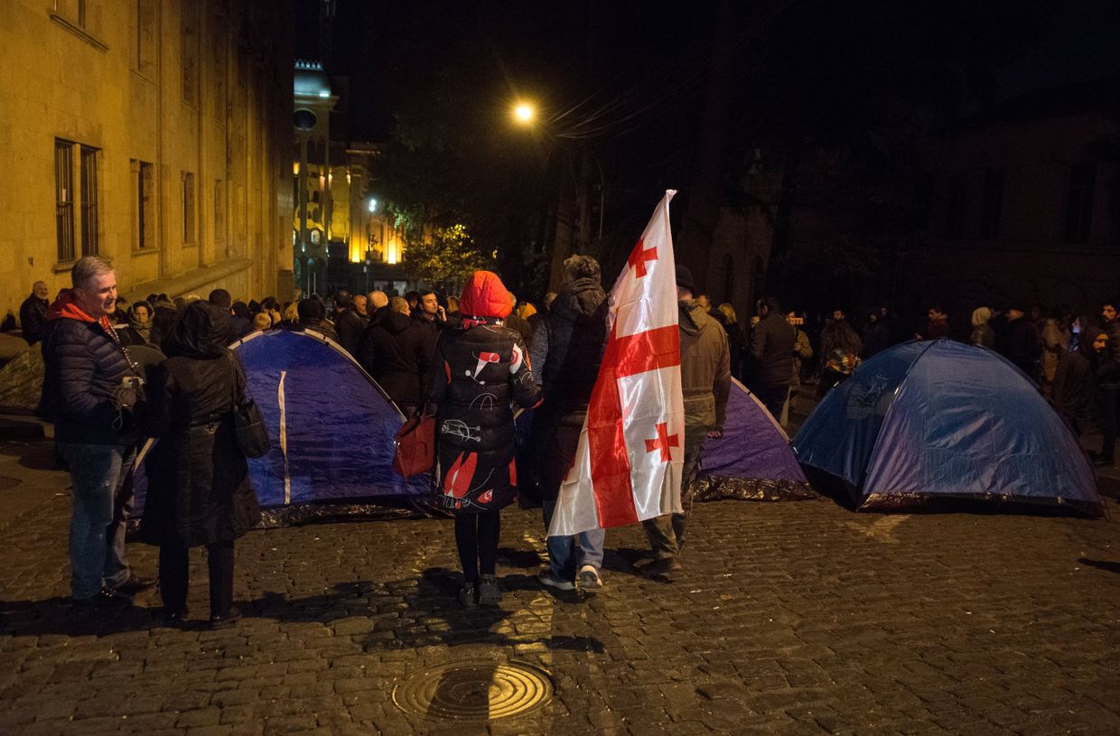 Акции протеста в Тбилиси