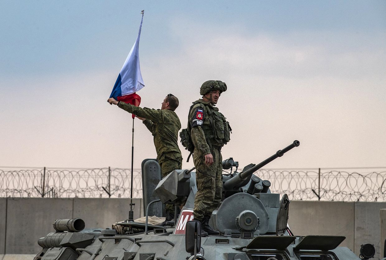 Российские военные в сирийской провинции Хасаке