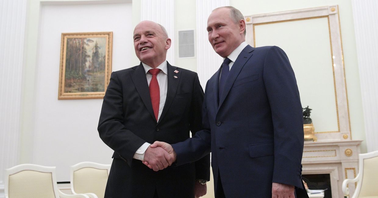 Президент РФ В. Путин встретился с президентом Швейцарии У. Маурером