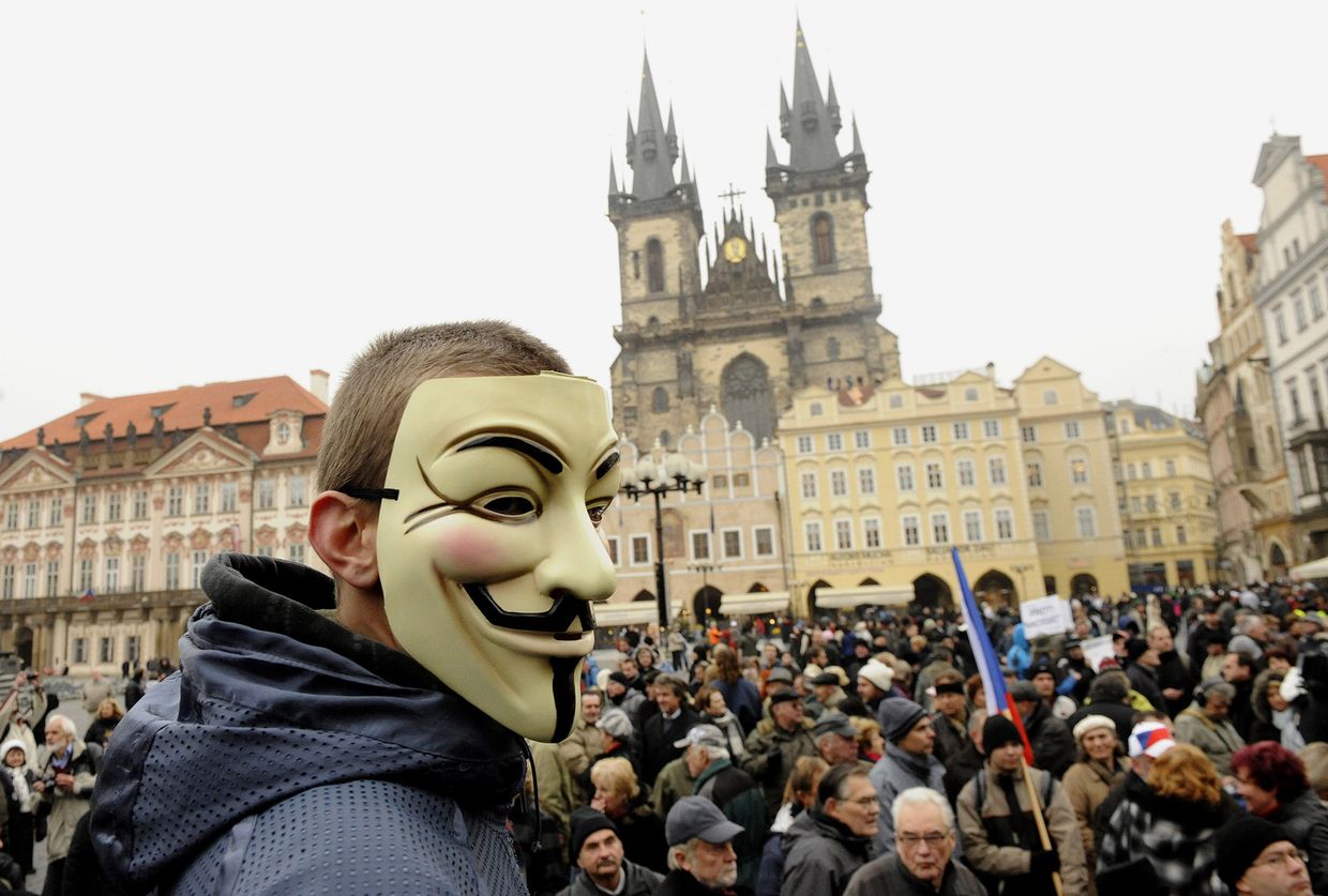 Акции протеста в Праге, Чехия