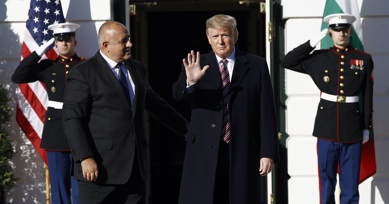 Президент США Дональд Трамп и премьер-министр Болгарии Бойко Борисов во время встречи в Белом доме в Вашингтоне