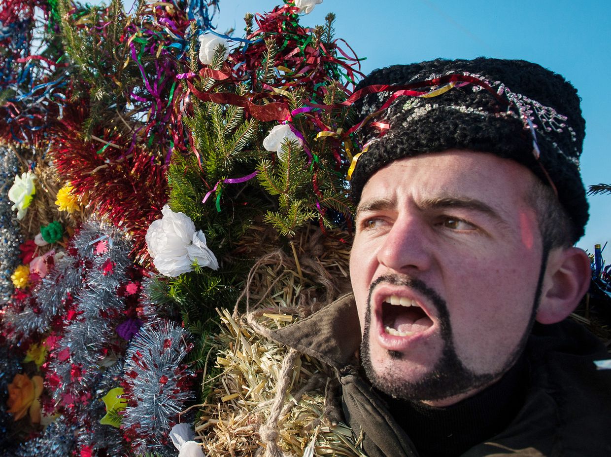 Празднование украинского народного праздника Маланки