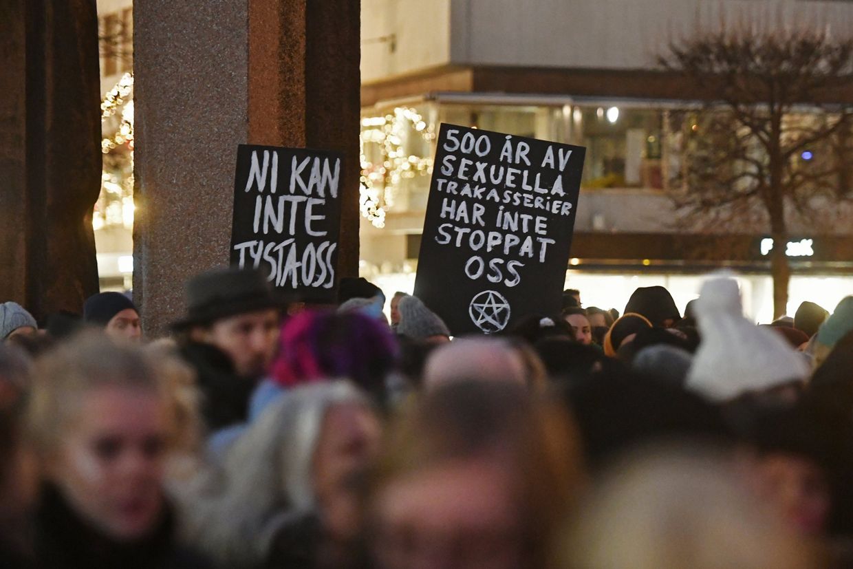 Акция в Стокгольме против насилия