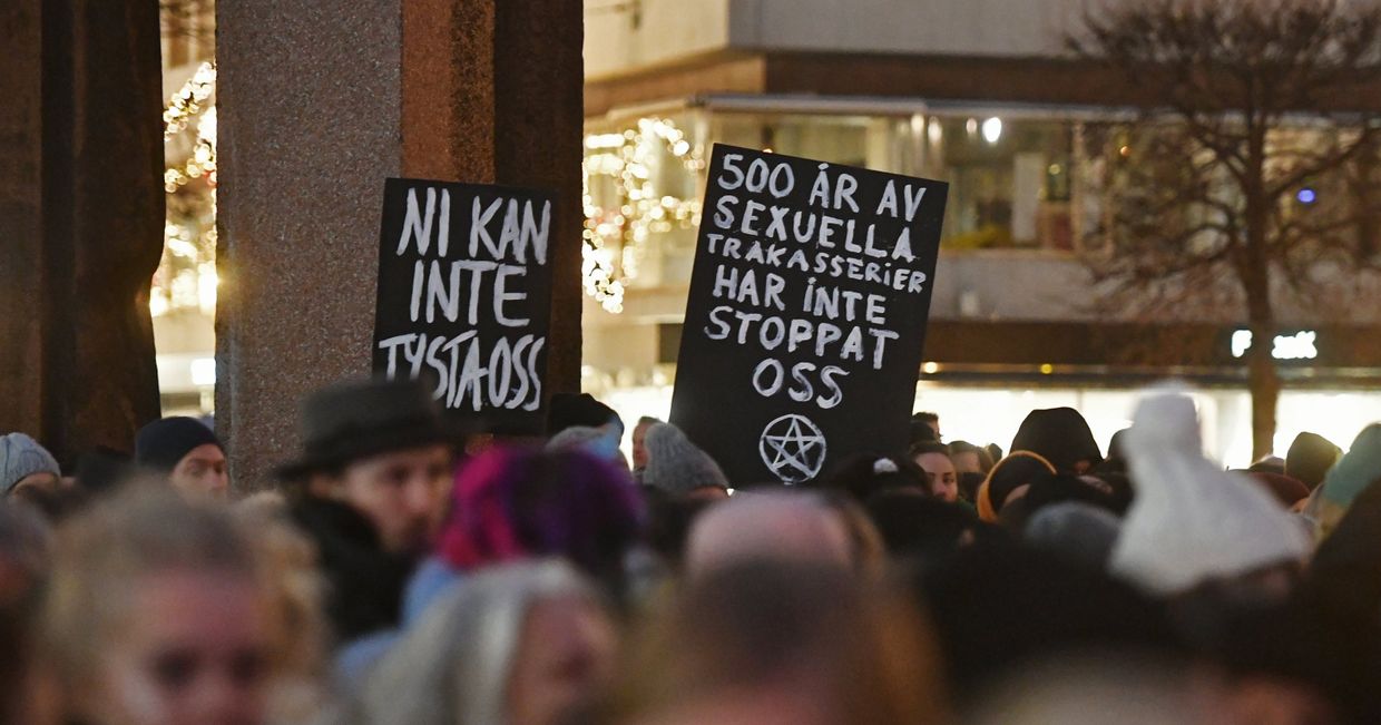 Акция в Стокгольме против насилия