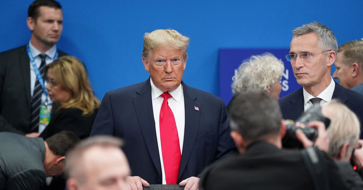 Президент США Дональд Трамп на саммите НАТО в Уотфорде, Великобритания Президент США Дональд Трамп на саммите НАТО в Уотфорде, Великобритания