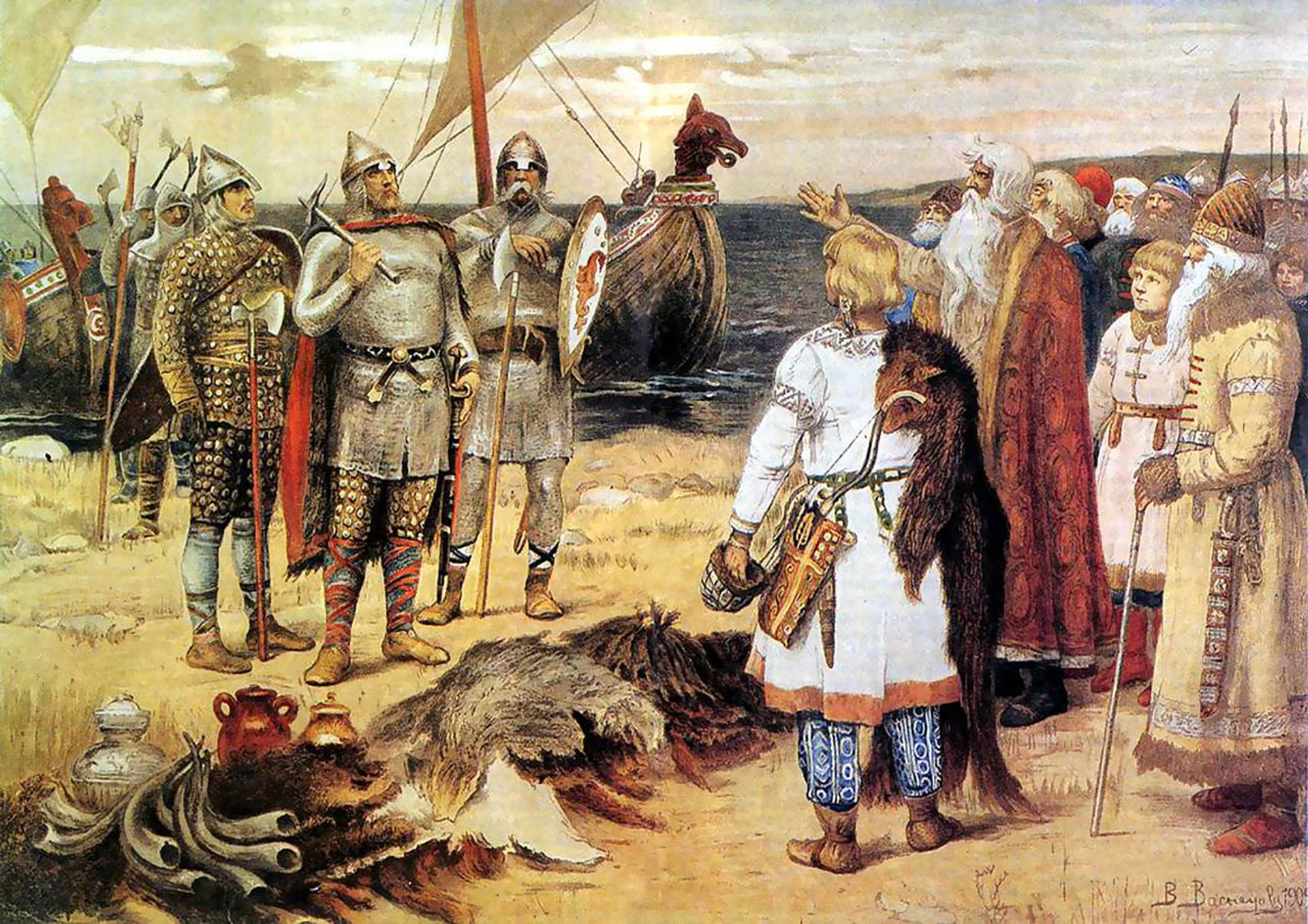 Призвание варягов. В. М. Васнецов - ИноСМИ, 1920, 31.01.2023