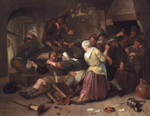 Jan Steen - ссора в трактире