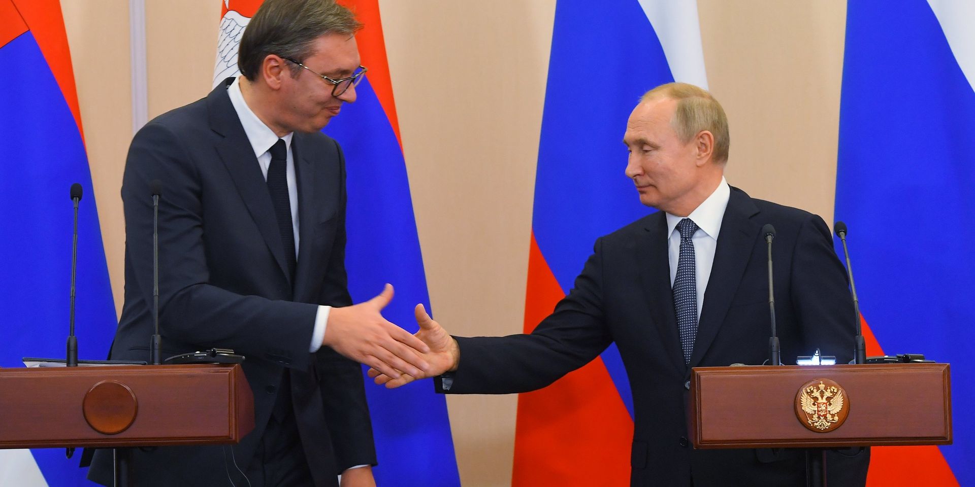 Президент РФ В. Путин встретился с президентом Республики Сербия А. Вучичем в Сочи - ИноСМИ, 1920, 27.09.2024