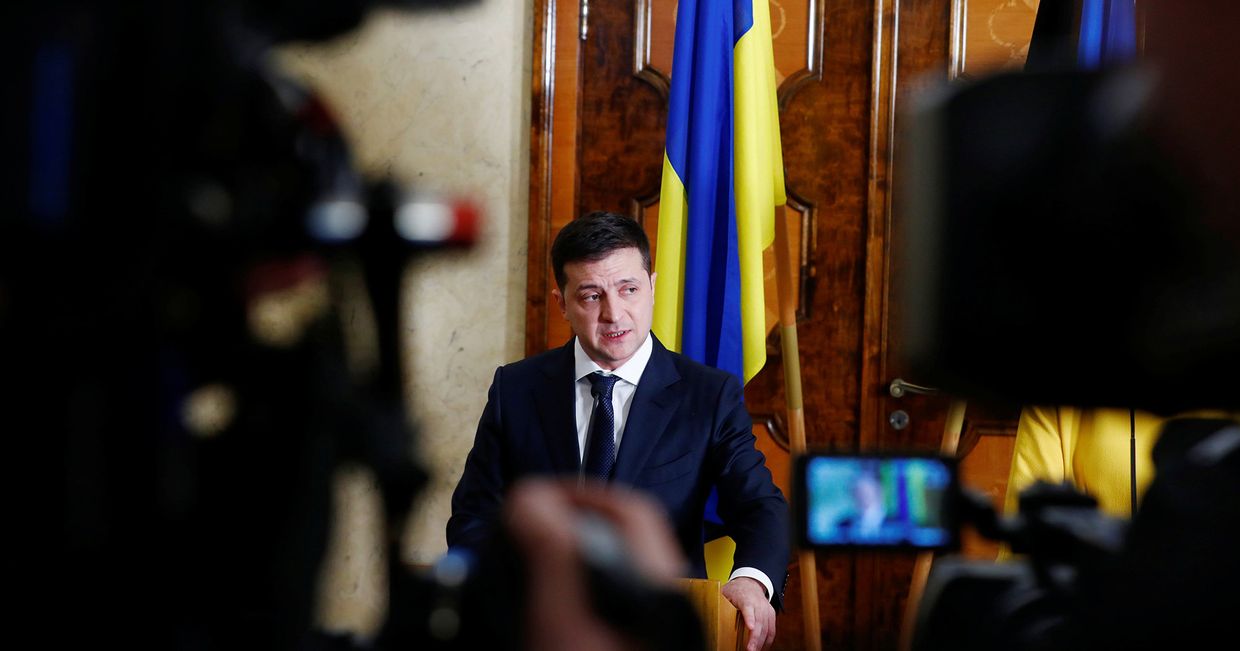 Президент Украины Владимир Зеленский на пресс-конференции в Киеве Президент Украины Владимир Зеленский на пресс-конференции в Киеве