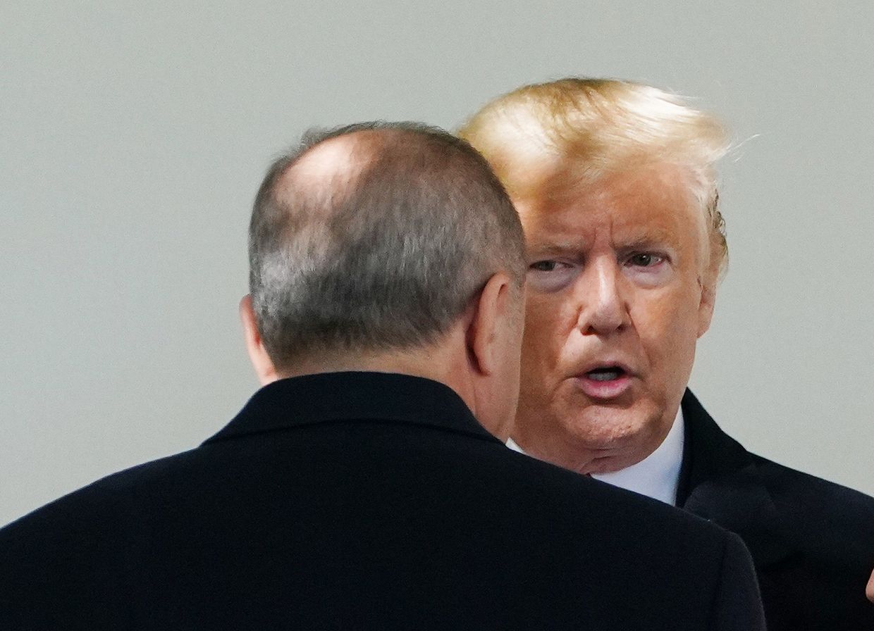 Президент США Дональд Трамп и президент Тайип Эрдоган в Вашингтоне