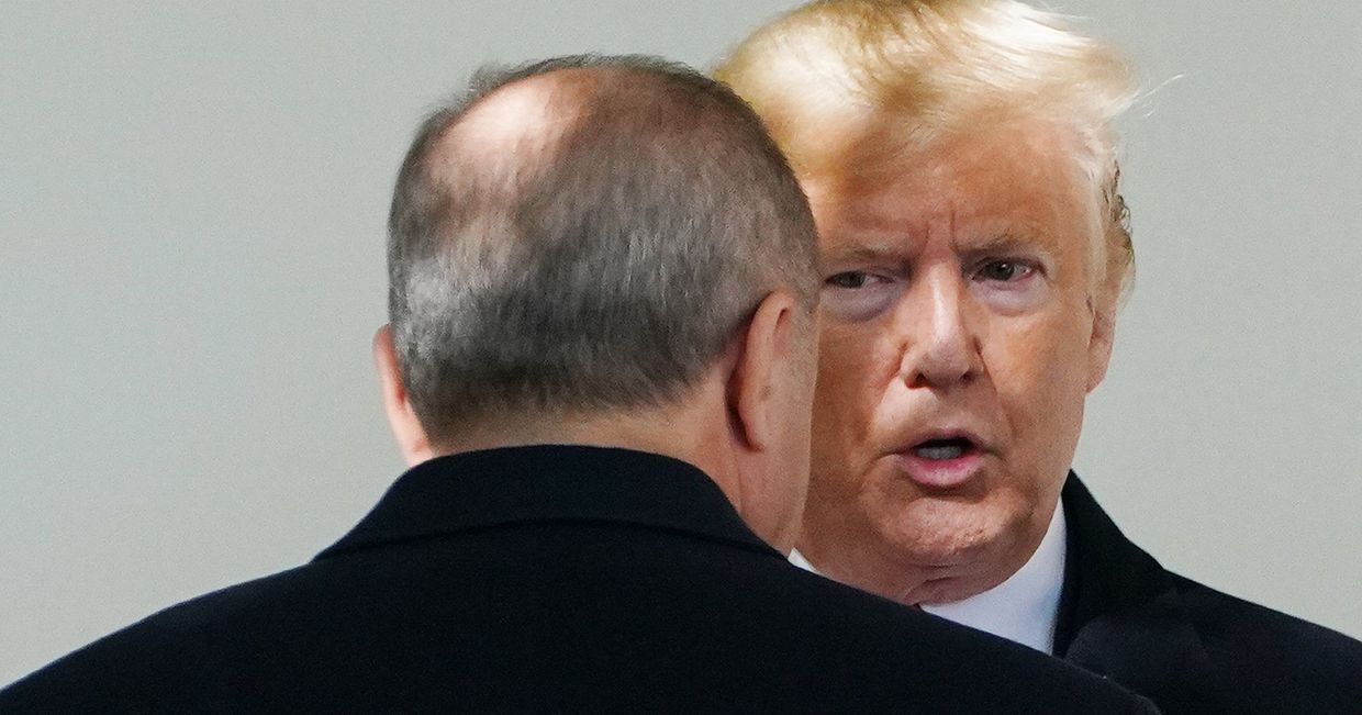 Президент США Дональд Трамп и президент Тайип Эрдоган в Вашингтоне