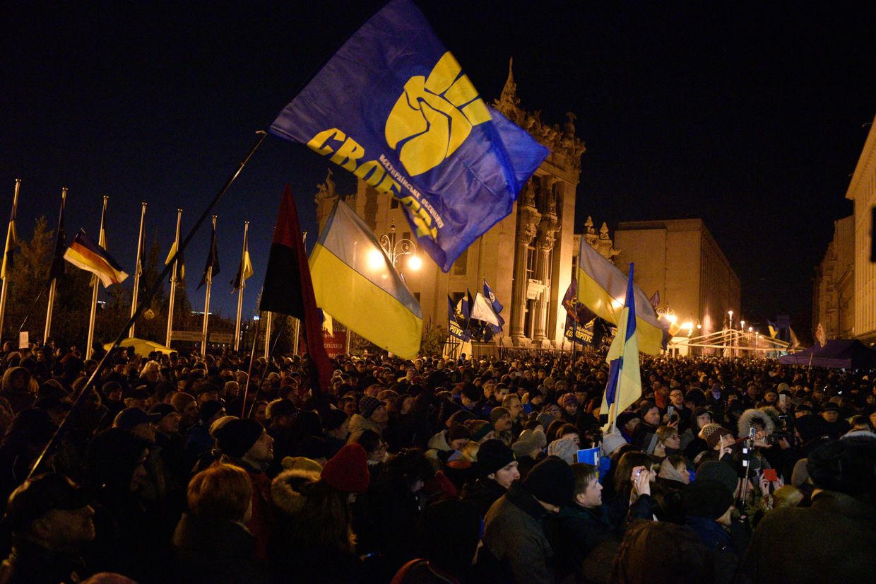 Акции протеста на Украине
