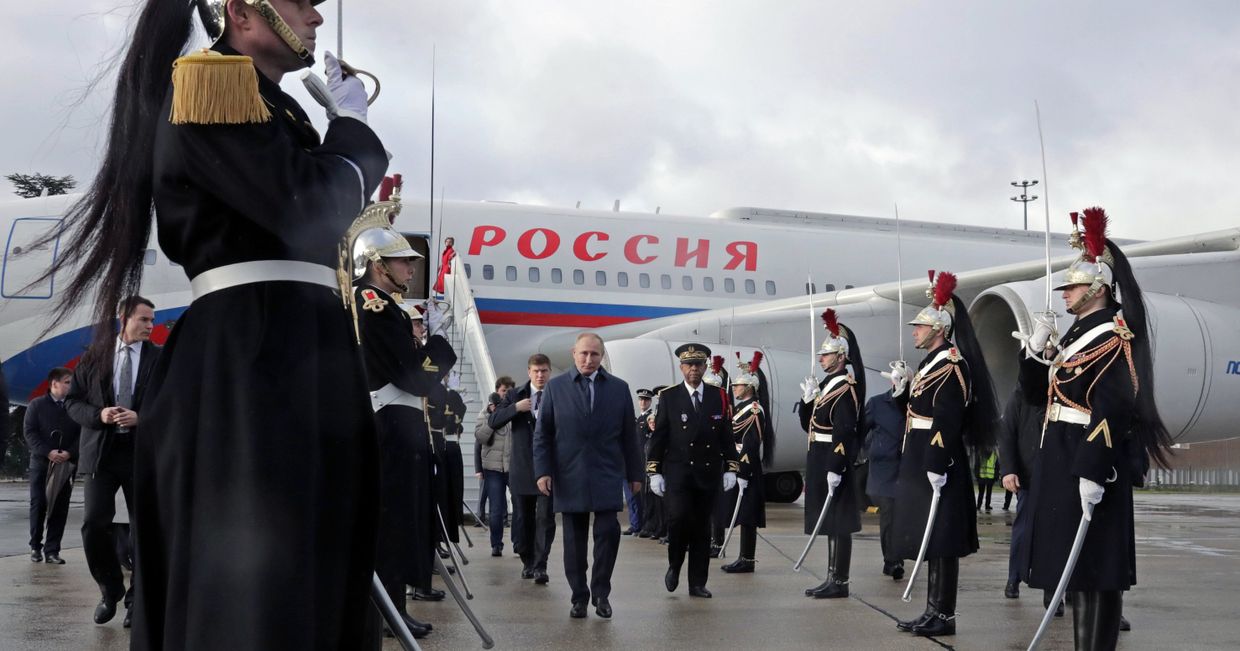 Рабочий визит президента РФ В. Путина во Францию