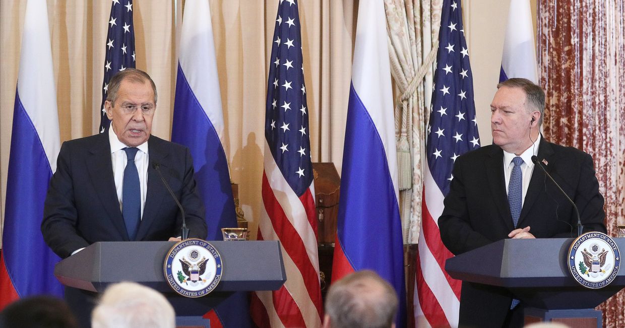 Встреча главы МИД РФ С. Лаврова и госсекретаря США М. Помпео