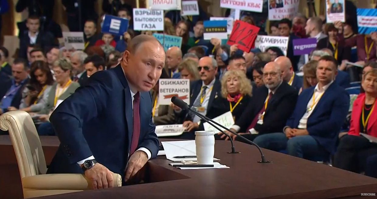 Ежегодная большая пресс-конференция президента РФ Владимира Путина