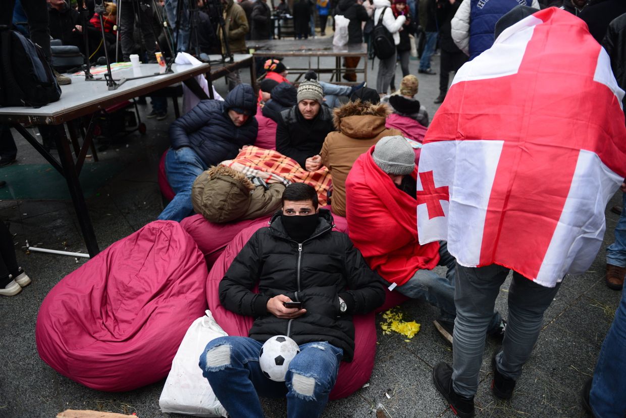 Акция протеста в Тбилиси