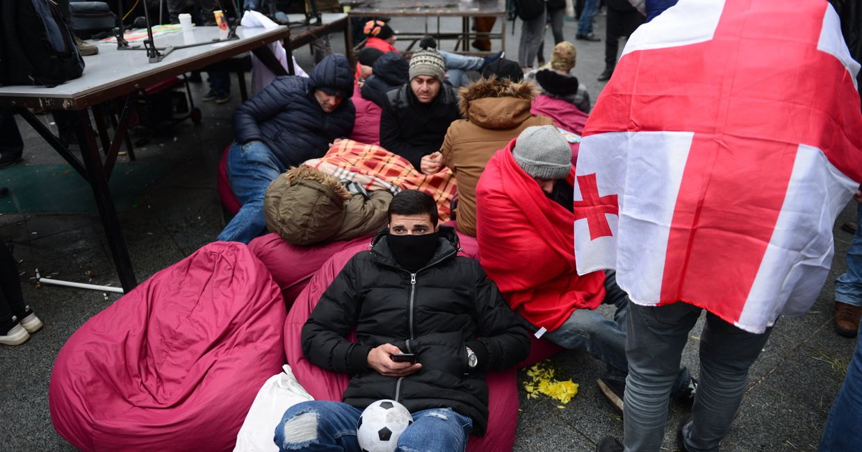 Акция протеста в Тбилиси