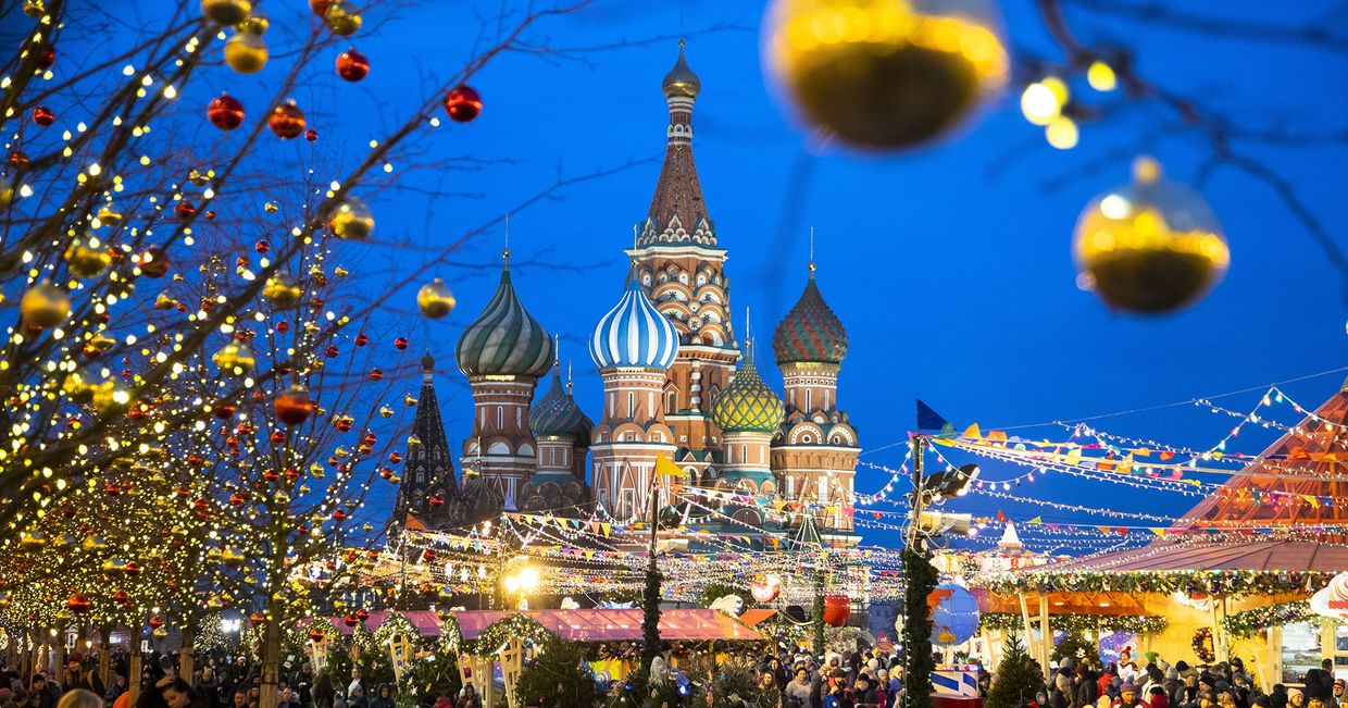Рождественская ярмарка в Москве, Россия Рождественская ярмарка в Москве, Россия