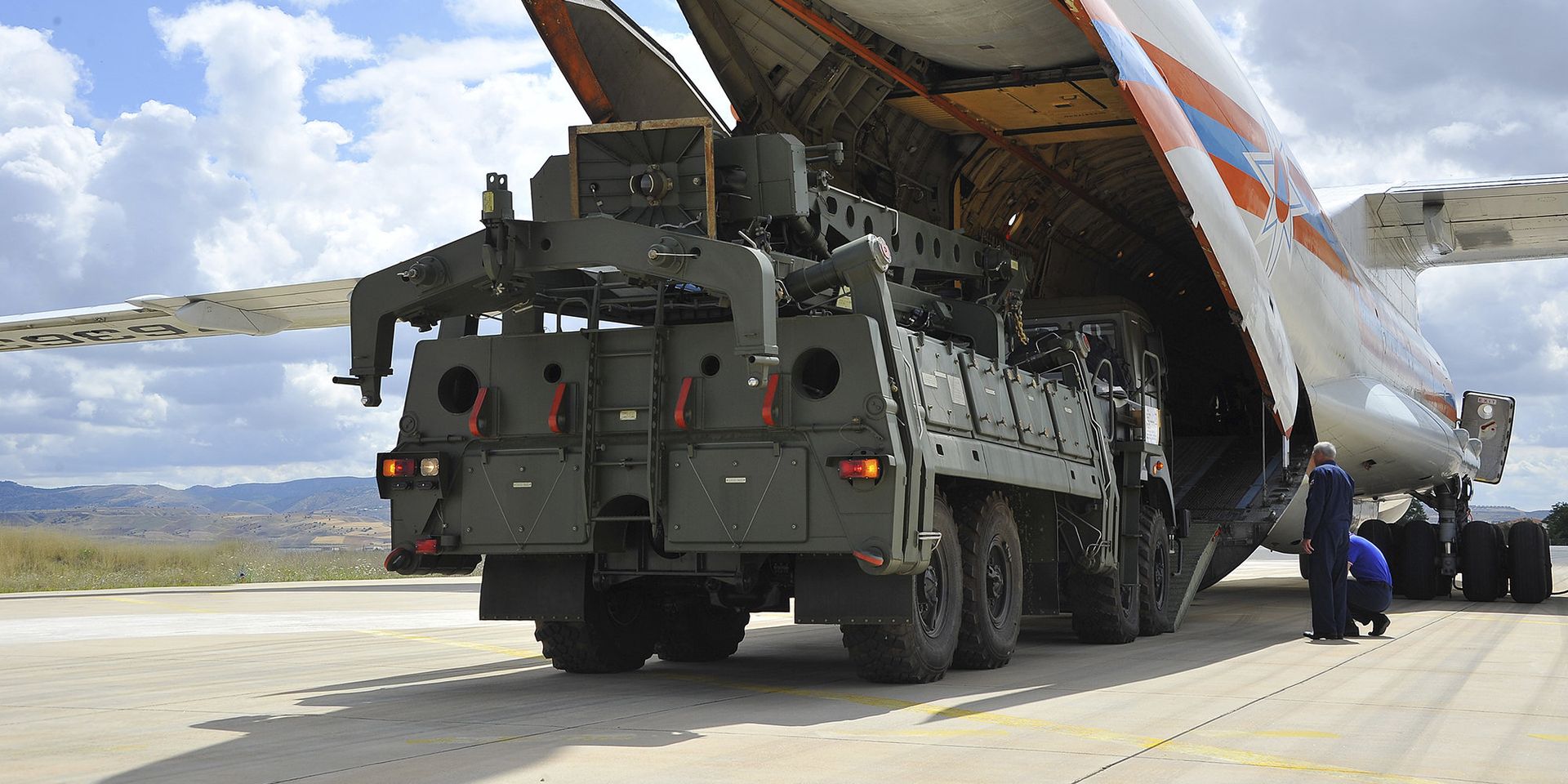 Российский транспортный самолет, перевозящий системы ПВО С-400 в военном аэропорту Муртед под Анкарой, Турция - ИноСМИ, 1920, 04.06.2021