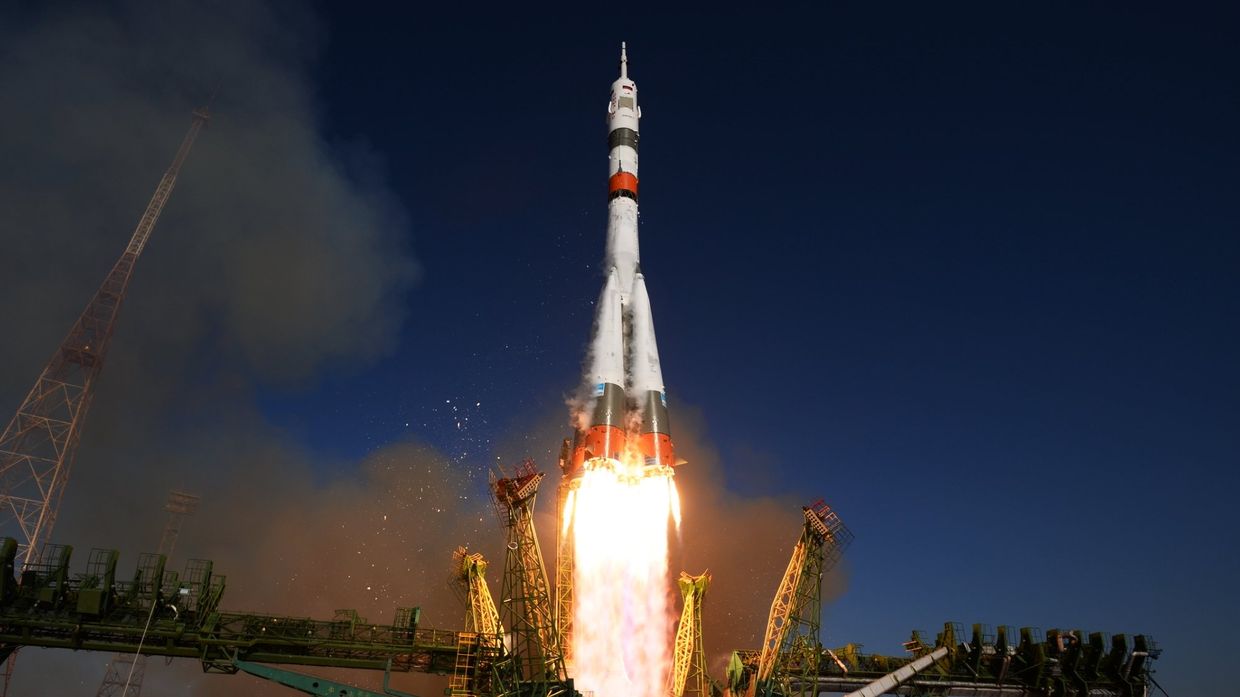 Пуск РН Союз-2.1а с  кораблем Союз МС-14