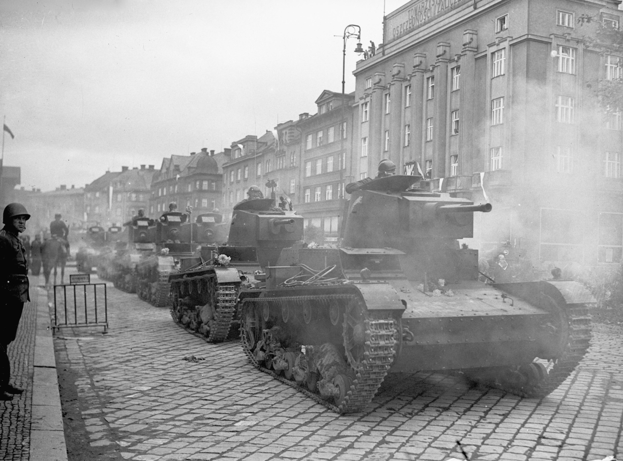 Польская армия производит захват Тешинской Силезии в 1938 году