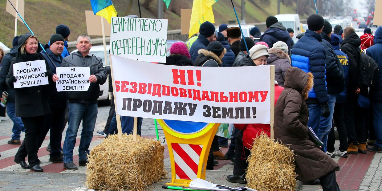 Акция в Киеве против земельной реформы Акция в Киеве против земельной реформы