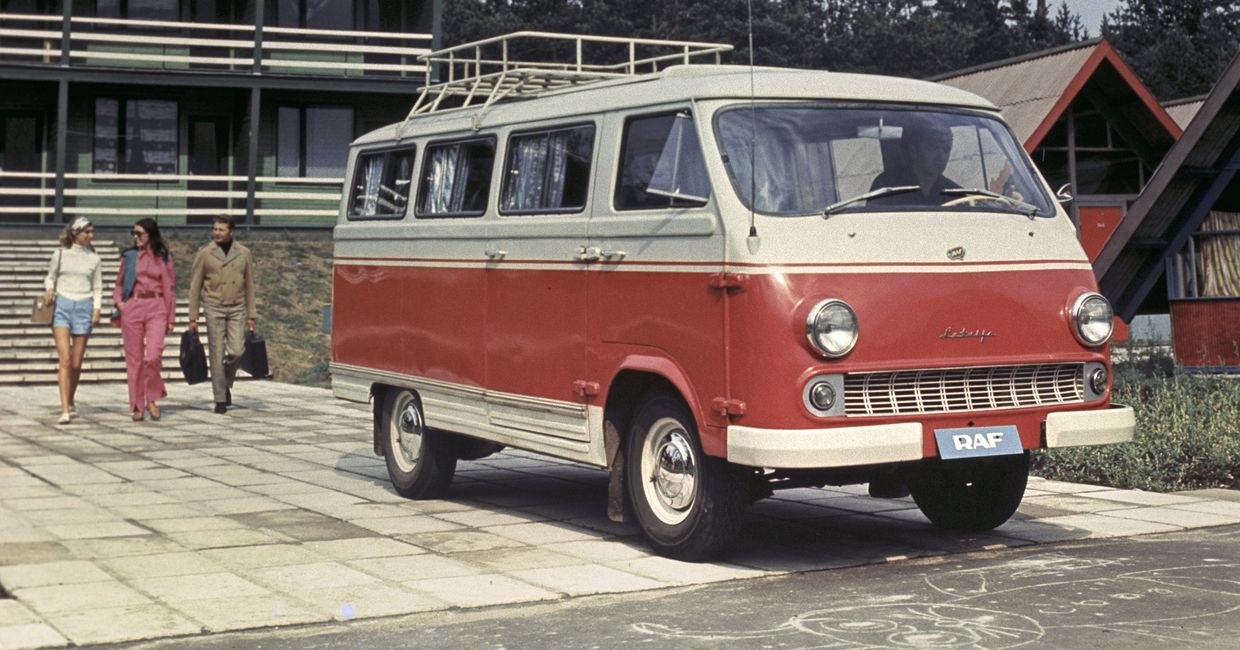 Советский автобус РАФ-977 ДМ Латвия